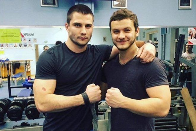 Матвей Зубалевич с другом Филиппом Бледным