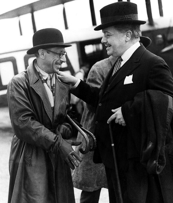 Считается, что композитора Стравинского открыл именно меценат Дягилев (справа)